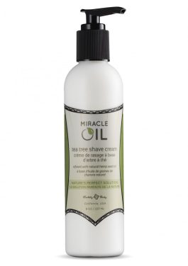 Miracle Oil Tea Tree Shaving Cream – 8 fl oz / 237 ml