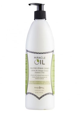 Miracle Oil Tea Tree Shaving Cream – 16 fl oz / 473 ml